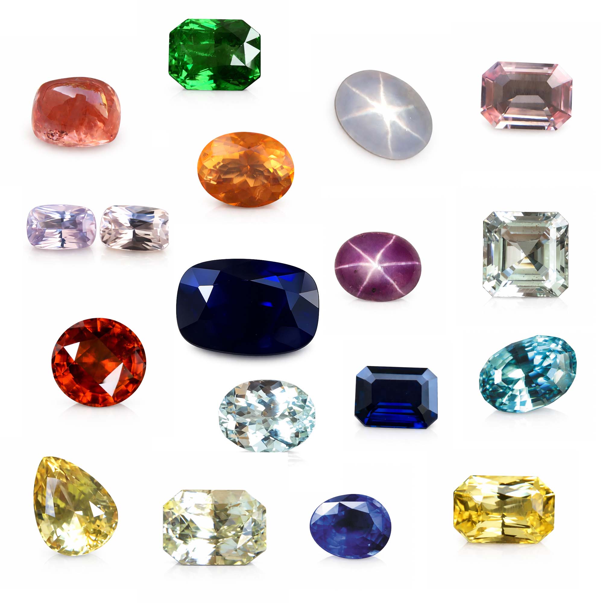 Beautiful faceted gemstone on dark background